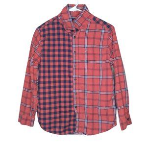 Wonder Nation Boy's Button Down Collared Long Sleeve Shirt: XL 14-16